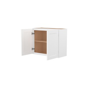 HOMLUX Easy-DIY Shaker White Ready to Assemble Wall Kitchen Cabinet 2 Doors - 1 of 4