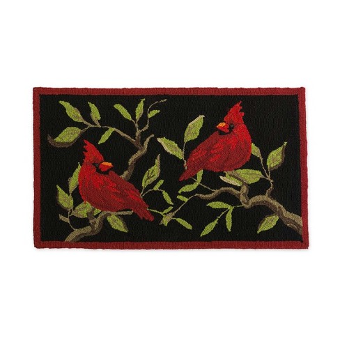 Plow & Hearth Indoor/Outdoor Cardinal Accent Rug - image 1 of 2