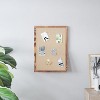 Emma and Oliver Wall Mount Linen Board with Wooden Push Pins - 4 of 4