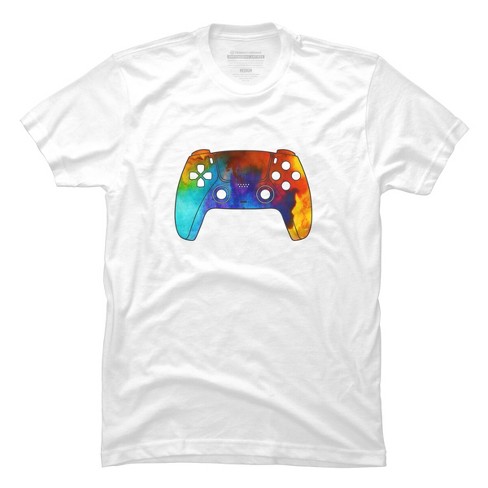 Design By Humans Pride Gamer Video Game Controller By T-shirt - White ...