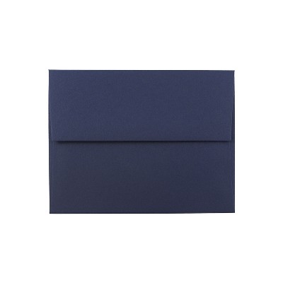 JAM Paper A2 Invitation Envelopes 4.375 x 5.75 Navy Blue LEBA617