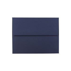 JAM Paper A2 Invitation Envelopes 4.375 x 5.75 Navy Blue LEBA617 - 1 of 4