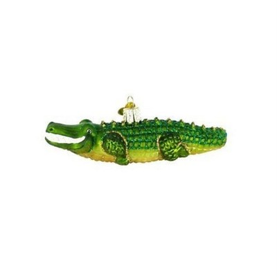 Old World Christmas Glass Blown Ornament for Christmas Tree, Alligator