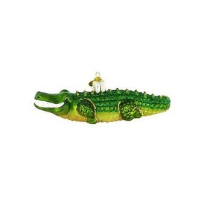 Old World Christmas Glass Blown Ornament for Christmas Tree, Alligator - 1 of 3