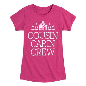 Girls' - Instant Message - Cousin Cabin Crew Fitted Short Sleeve Graphic T-Shirt - 1 of 4