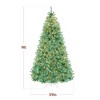 Best Choice Products Pre-Lit Sage Green Christmas Tree, Artificial Full Holiday Decoration w/ Incandescent Lights - 2 of 4