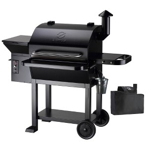 ZPG-10002B Wood Pellet Grill BBQ Smoker Digital Control with Cover - Black - Z Grills - 1 of 4