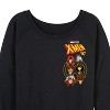 Women's - Marvel - X-Men Character Head Lightweight French Terry Wide Neck Long Sleeve Shirt - 2 of 4