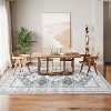 Washable Rug with TPR Non-Slip Backing, Thin Distressed Vintage Rug Low-Pile Floor Carpet Stain Resistant Rugs for Living Room Bedroom, Entryway - 3 of 4