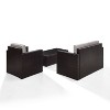 Palm Harbor 3pc All-Weather Wicker Patio Seating Set - Crosley - 4 of 4