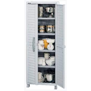 Large Storage Cabinet Light Gray - Inval