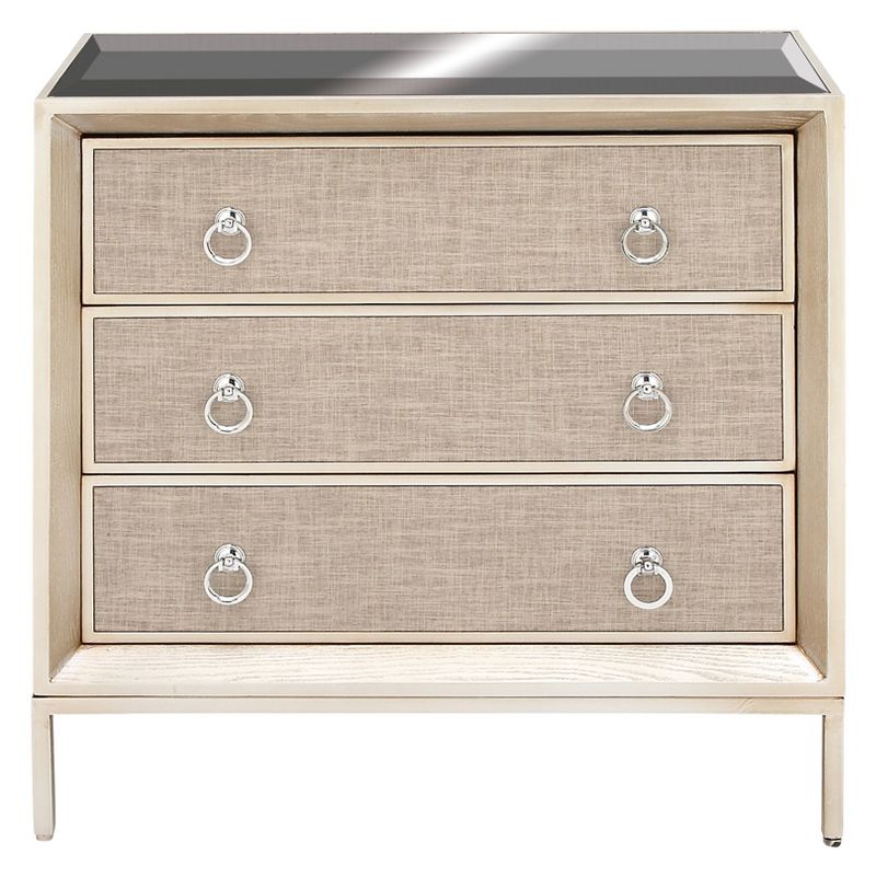 Wood and Metal Mirror Chest Silver/Gray - Olivia & May, 6 of 20