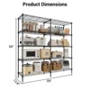 Coucheta Heavy Duty Clothes Rack, Portable Clothing Racks with Adjustable Shelves & 4 Hang Rods, Freestanding Metal Closet Storage Organizer - 2 of 4