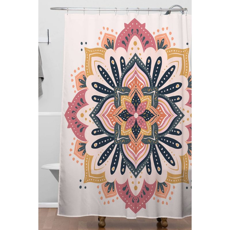 Avenie Mandala Shower Curtain Pink - Deny Designs, 3 of 7