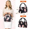 OPUX Lunch Box Women, Insulated Bag Girls School Kids Teen, Cute Small Soft Cooler Tote Adult Work Office, Reusable Medium Purse Pail - 3 of 4