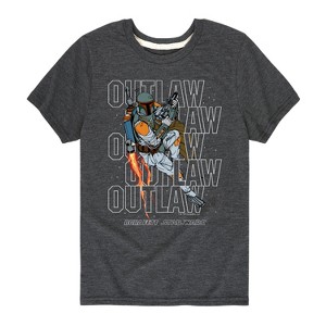 Boys' - Star Wars - Outlaw Boba Fett Short Sleeve Graphic T-Shirt - 1 of 4