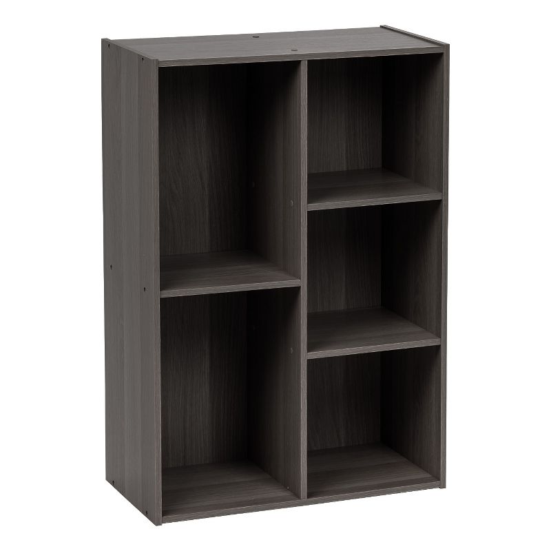 IRIS USA 5-Compartment Wood Organizer Bookcase Storage Shelf, 3 of 4