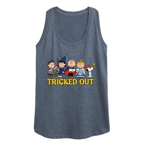 Women's - Peanuts - Tricked Out Graphic Racerback Tank - 1 of 4