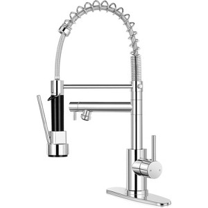 Qomolangma 17.5in Contemporary Kitchen Faucet with Pull Down Sprayer - 1 of 1