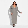 Women's Cozy Long Sleeve Maxi Empire Waist Dress - Wild Fable™ - 2 of 3