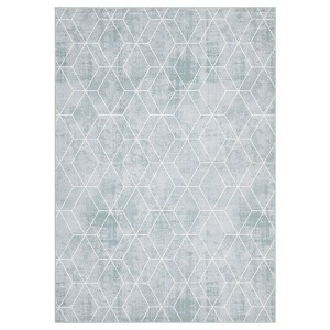 Coucheta Modern Area Rug, Soft Large Indoor Floor Carpet for Living Room Geometric Checkered Non Slip Low Pile Accent Floor Rugs for Dining Room - 1 of 4