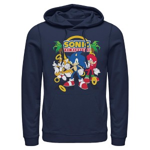 Mens Sonic the Hedgehog Classic Trio Pose Lightweight Hoodie - 1 of 4