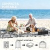 Airsurfer Large Black and White Outdoor Blanket Waterproof Beach Mat Picnic Accessory for Beach Outings - 4 of 4