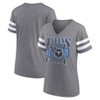 NFL Tennessee Titans Women's Gray Short Sleeve Split Neck T-Shirt - 3 of 3
