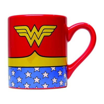 Silver Buffalo DC Comics Wonder Woman Uniform 20oz Ceramic Mug