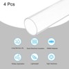 Unique Bargains Lamp Lantern Water Cooling System Acrylic Round Pipes Clear 4 Pcs 14" - 3 of 4