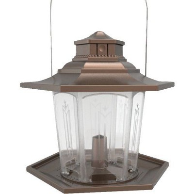 Stokes Select SureFill No Spill Bronze Plastic 2.6 Lb. Capacity Lantern Bird Feeder
