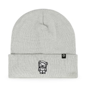 Dalix Ice Bear Embroidered Beanie Astronaut Warm Winter Knit Hat for Men - 1 of 4