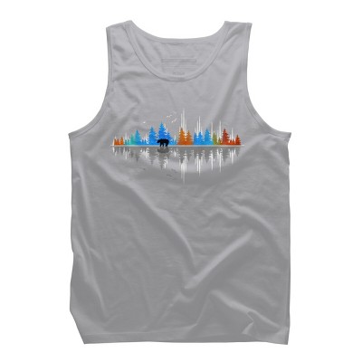 Men's Design By Humans Sounds of Nature Color Tree Notes By NomAdartStudio Tank Top