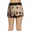 Riviera Sun Women's Tie-Dye Boho Shorts – Lightweight Rayon Summer Lounge Shorts with Crochet Trim and Drawstring Waist - 2 of 2