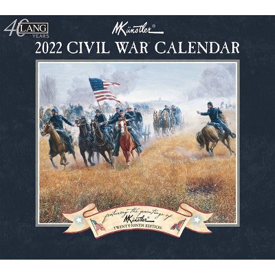 2022 Wall Calendar 12 Month 13.4"x24" Civil War - Lang