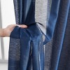 HLC.ME Lauren Semi Sheer Light Filtering Transparent Pocket Top & Back Tab Lightweight Window Curtain Panels, Set of 2 - 4 of 4