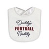 Hudson Baby Cotton Terry Drooler Bibs with Fiber Filling, Football, One Size - 4 of 4