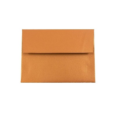 JAM Paper A6 Metallic Invitation Envelopes 4.75 x 6.5 Stardream Copper GCST651