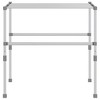 vidaXL Laundry Dryer 32.7"x(19.7"-21.7")x(15.7"-33.5") Aluminum - 3 of 4