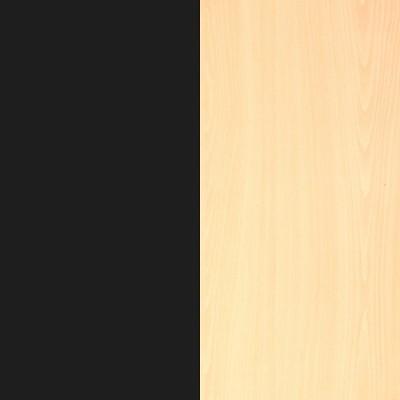 Adjustable Height Black and Natural Wood Student Desk