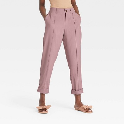 women's slim fit tapered trousers