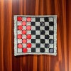 Slickblue 3-in-1 Giant Checkers & Tic Tac Toe Game Set – Reversible Rug Mat for Indoor or Outdoor Play - 2 of 3