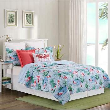 C&F Home Paradise Coast Flamingo Cotton Quilt Set  - Reversible and Machine Washable