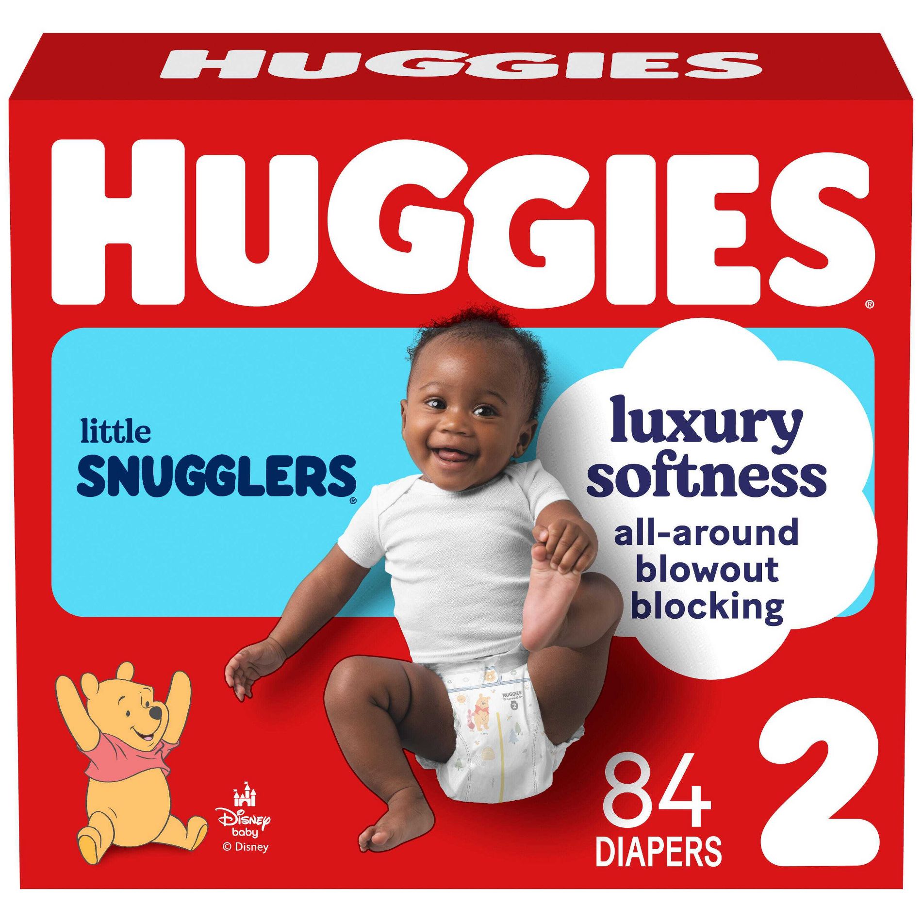 Huggies Little Snugglers Gentle Protection Diapers - Size 2 - 84ct