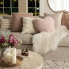 Waverly Pleated Velvet 18" x 18" Indoor Throw Pillow - 3 of 4