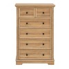 NicBex Farmhouse Drawer Dresser,Modern Tall/Double Dressers with Round Handles,Chest of Drawers for Bedroom,Living Room,Dining Room,Hallway - 4 of 4