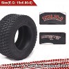 2PCS 15x6.00-6 Lawn Mower Tires, 4PR,  Tubeless, 6mm Tread Depth, 570 LBS Loading Capacity - 3 of 4