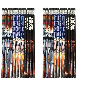 Disney Star Wars "The Force Awaken" No. 2 Lead Wood Pencils (24 Pieces) - 1 of 2
