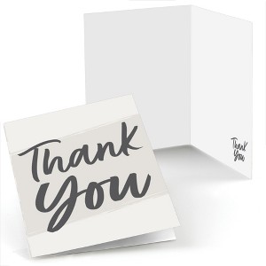 Big Dot of Happiness Champagne Elegantly Simple - Guest Party Favors Thank You Cards (8 count) - 1 of 4