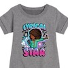 Girls' - Karma's World - Lyrical Star Airbrush Style Graphic Short Sleeve Fleece Dress - 2 of 4
